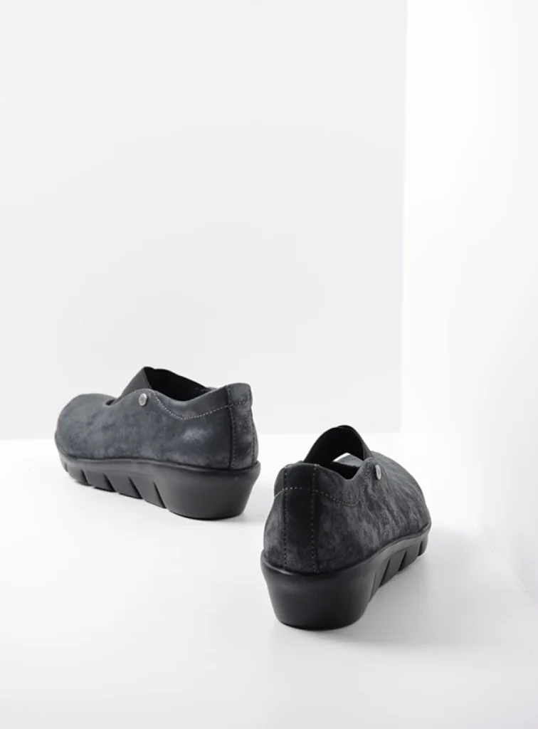 Wolky Loafers 0066510003 006510003 black metallic nubuck