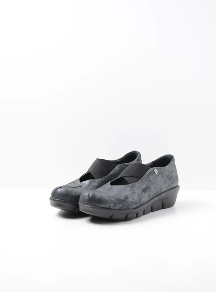 Wolky Loafers 0066510003 006510003 black metallic nubuck