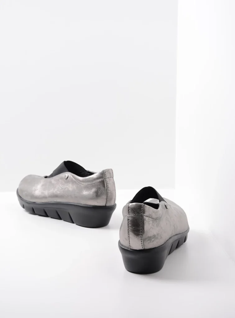 Wolky Loafers 0066510203 10203 grey metallic nubuck