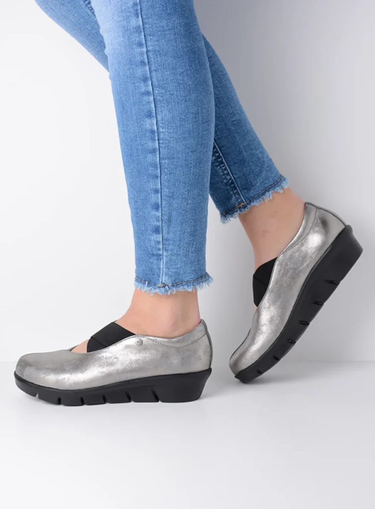 Wolky Loafers 0066510203 10203 grey metallic nubuck