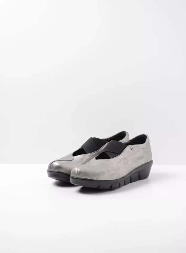 Wolky Loafers 0066510203 10203 grey metallic nubuck