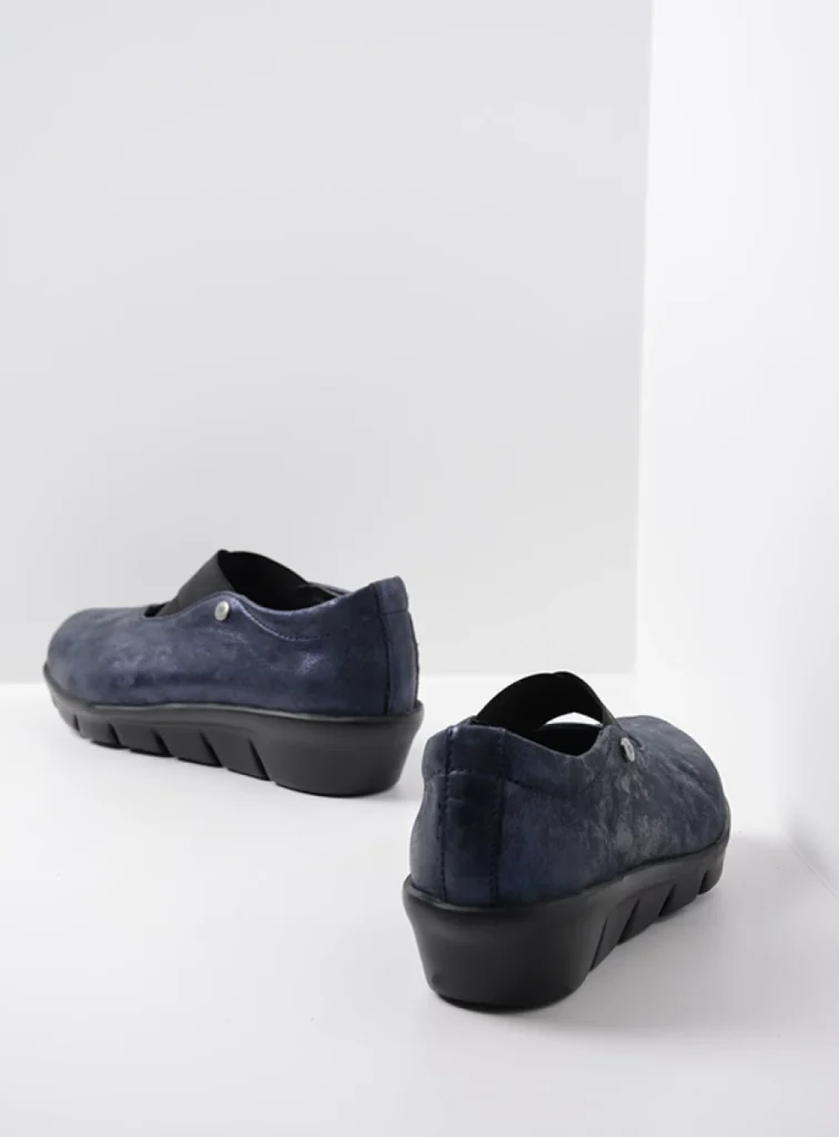 Wolky Loafers 0066510823 10823 navy metallic nubuck