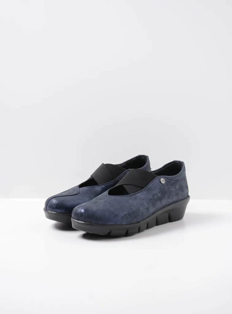 Wolky Loafers 0066510823 10823 navy metallic nubuck