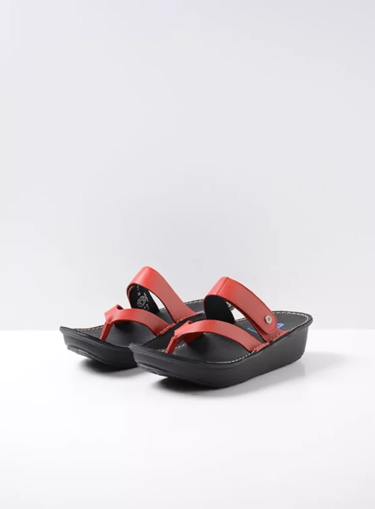 Wolky Chunky sandals 0618030500 30500 red leather