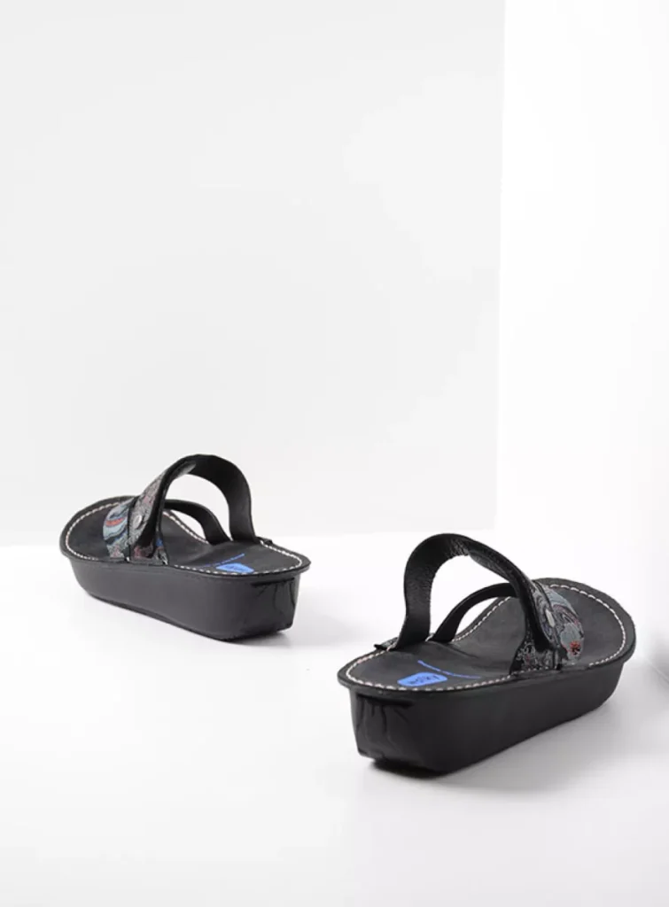 Wolky Chunky sandals 0618068080 68080 black/blue suede