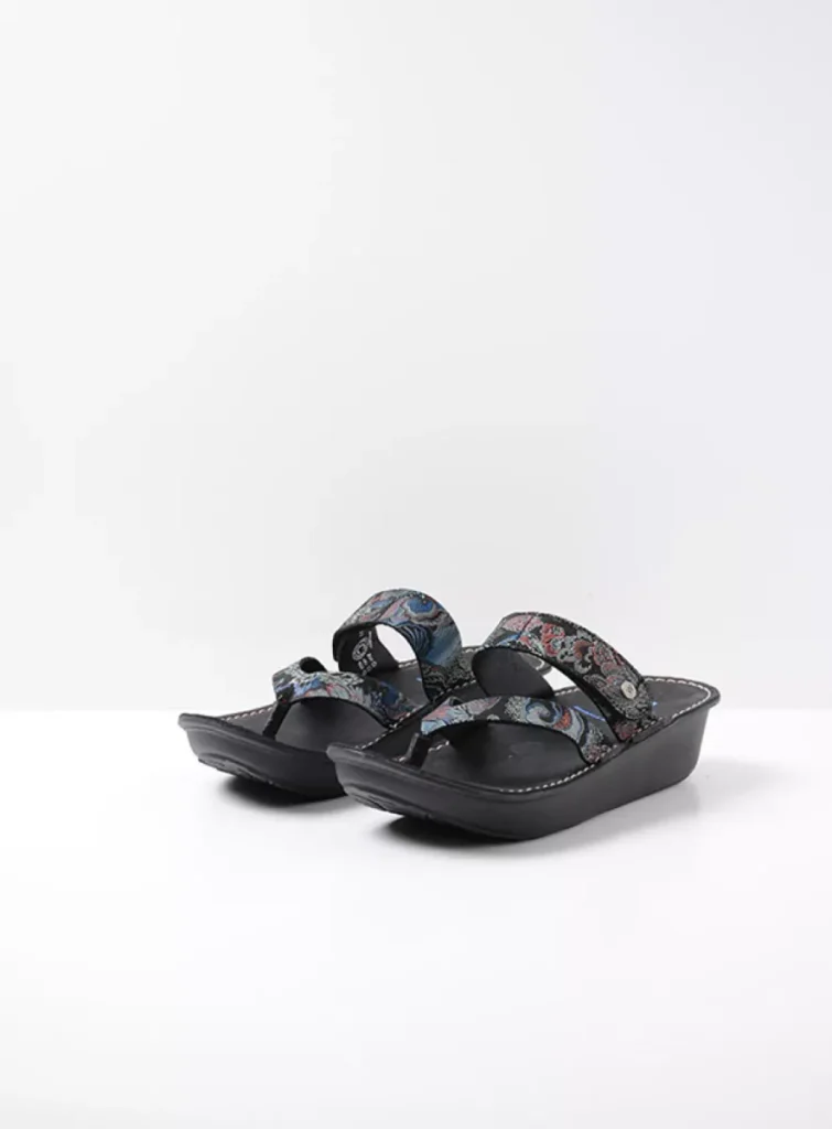 Wolky Chunky sandals 0618068080 68080 black/blue suede