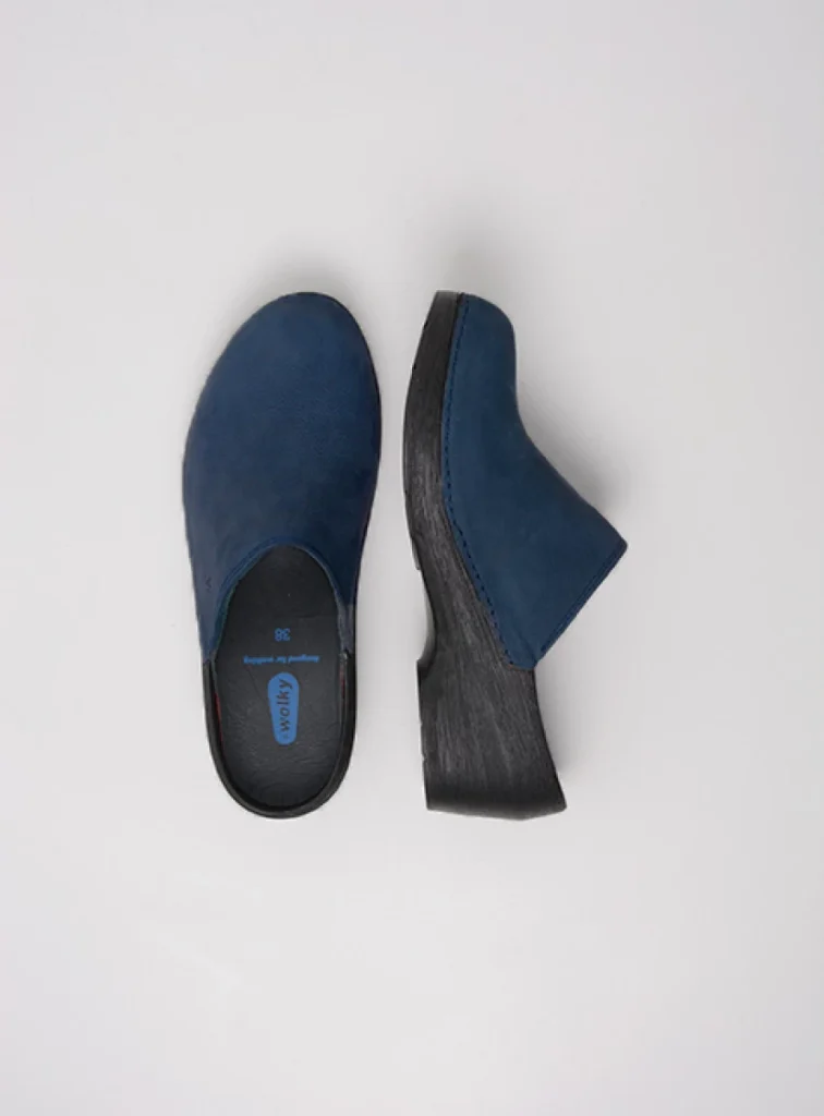 Wolky Clogs 0607511800 11800 blue nubuck