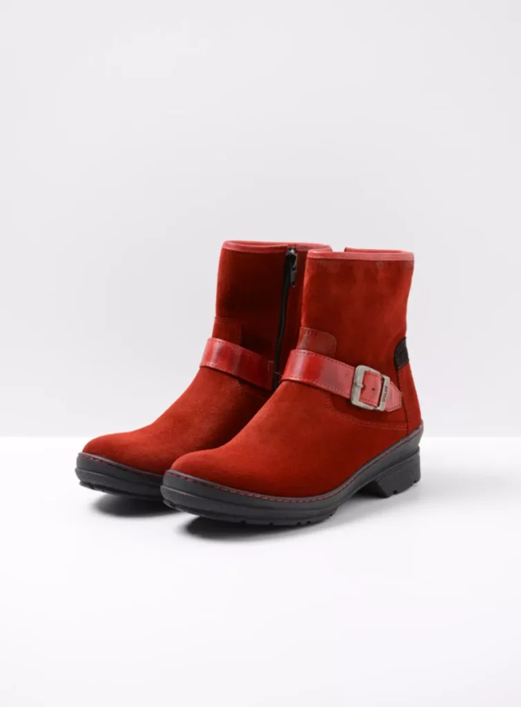 Wolky Partizanski 0764245505 45505 red suede