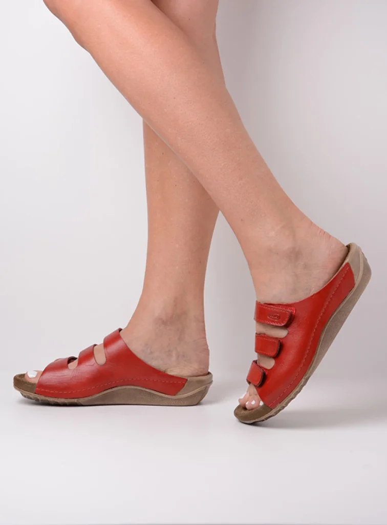 Wolky Sandals 0053250500 50500 red oiled leather