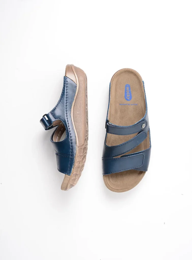 Wolky Sandals 0053650800 50800 blue leather