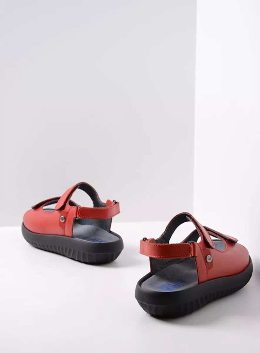 Wolky Sandals 0089050500 50500 red leather