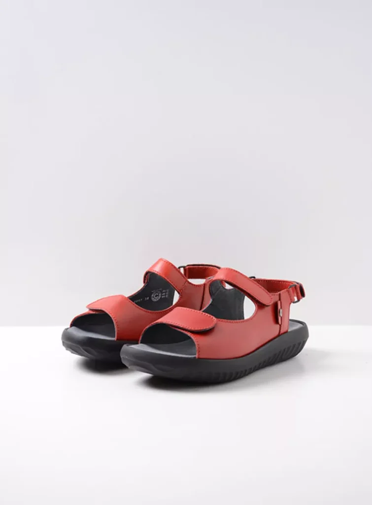 Wolky Sandals 0089050500 50500 red leather