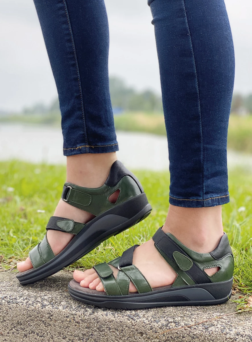 Wolky Sandals 0105530700 30700 green leather