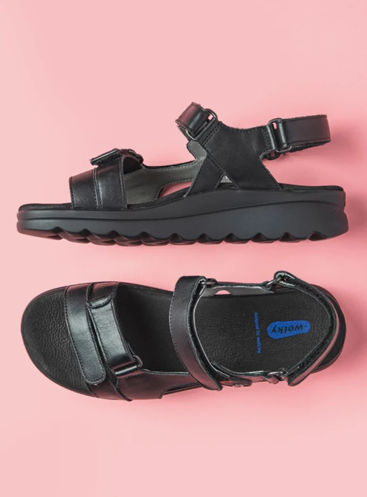 Wolky Sandals 0152550000 50000 black leather