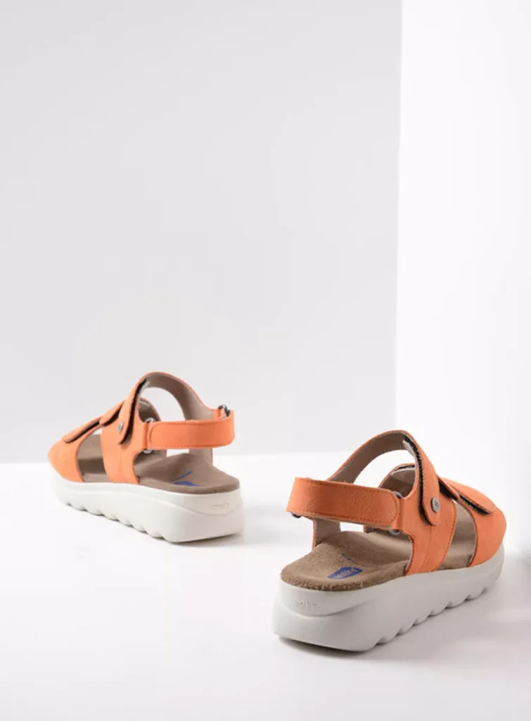 Wolky Sandals 0152611550 11550 orange nubuck