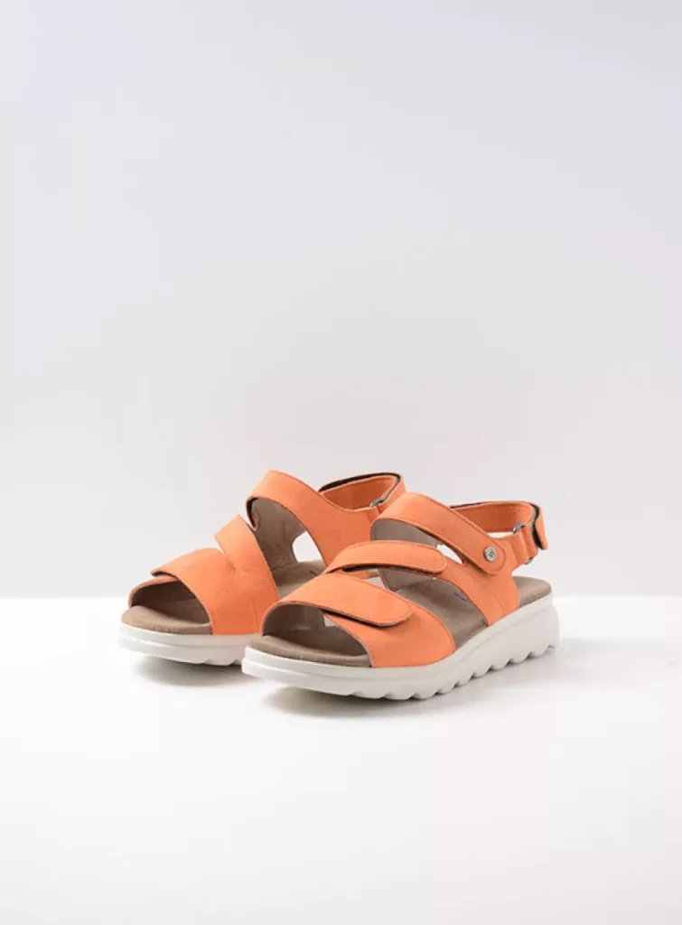 Wolky Sandals 0152611550 11550 orange nubuck