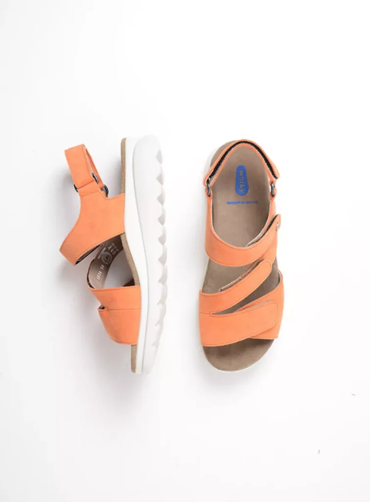 Wolky Sandals 0152611550 11550 orange nubuck