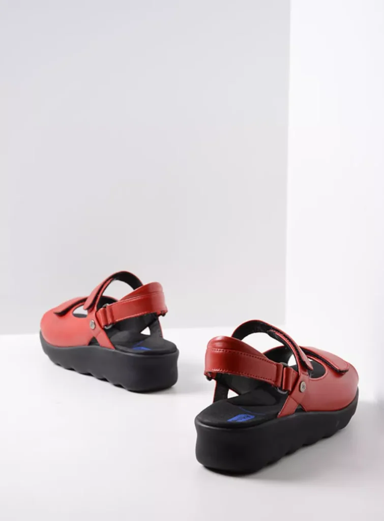 Wolky Sandals 0189030500 30500 red leather