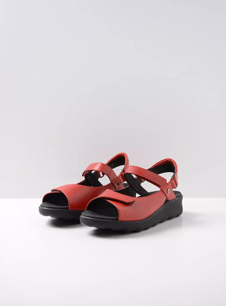 Wolky Sandals 0189030500 30500 red leather