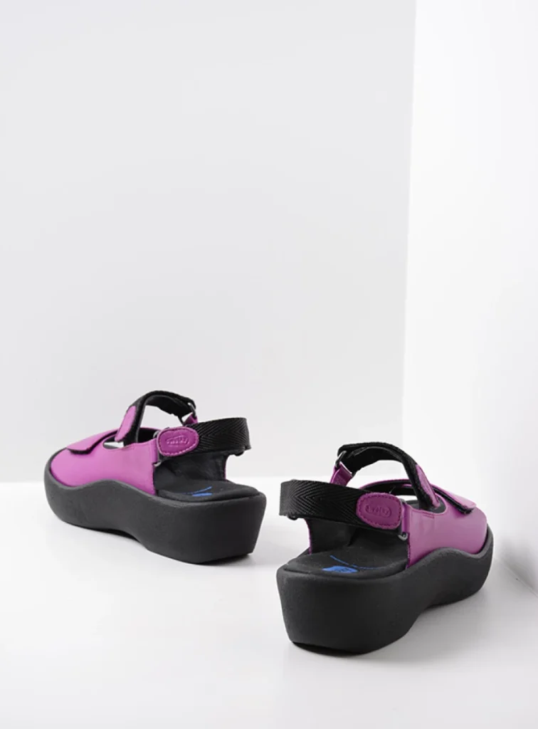 Wolky Sandals 0320434660 34660 fuchsia leather