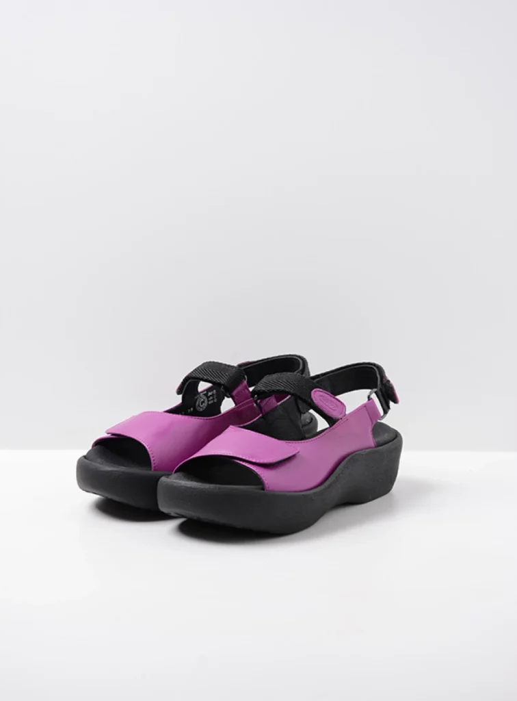 Wolky Sandals 0320434660 34660 fuchsia leather