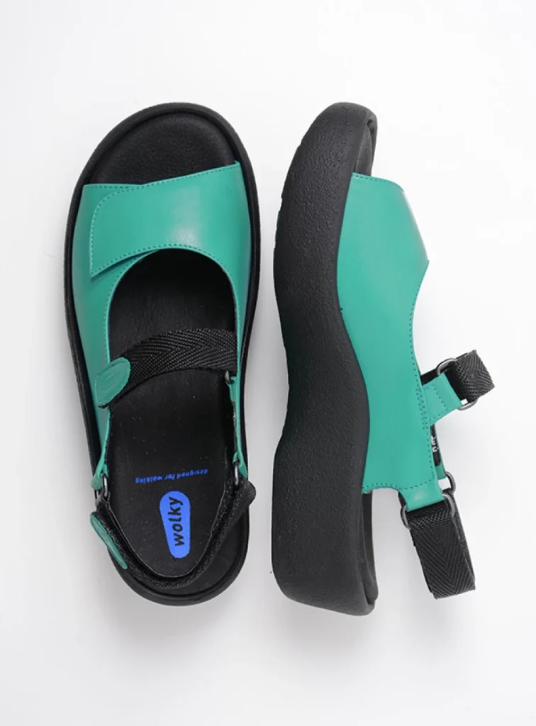 Wolky Sandals 0320434760 34760 turquoise leather