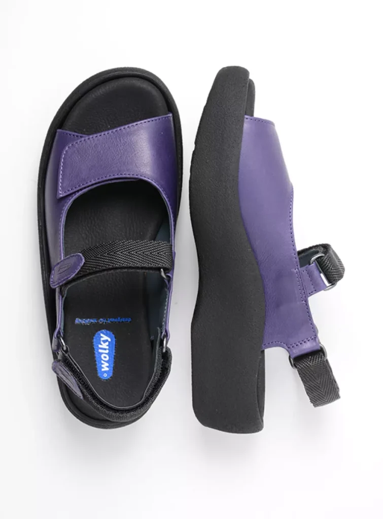 Wolky Sandals 0320450600 50600 purple leather