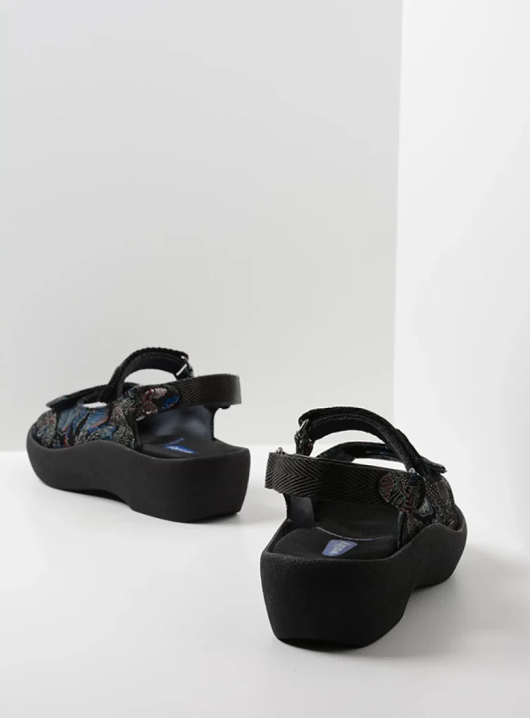 Wolky Sandals 0320468080 black-bleu suede