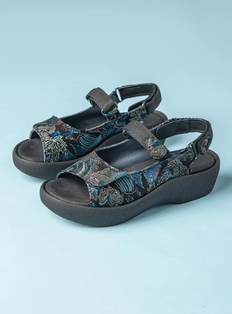 Wolky Sandals 0320468080 black-bleu suede