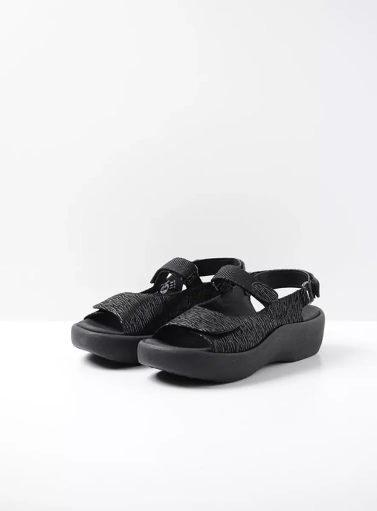 Wolky Sandals 0320470000 70000 black canals leather