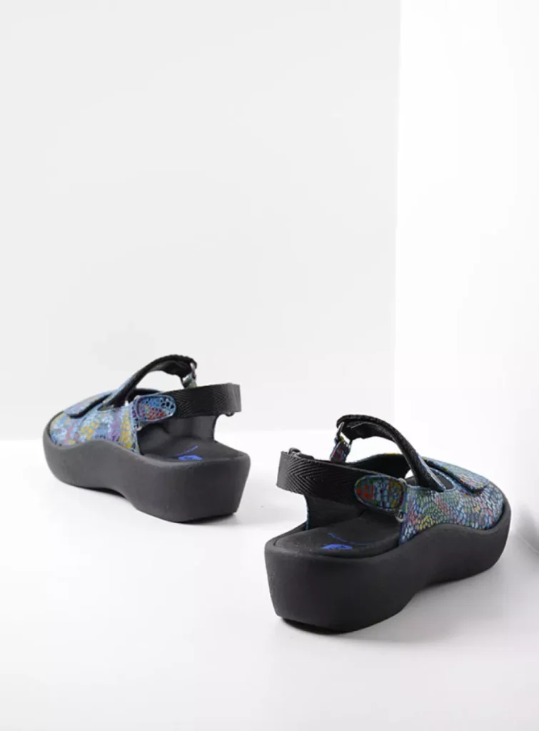 Wolky Sandals 0320488881 88881 jeans multi fantasy leather