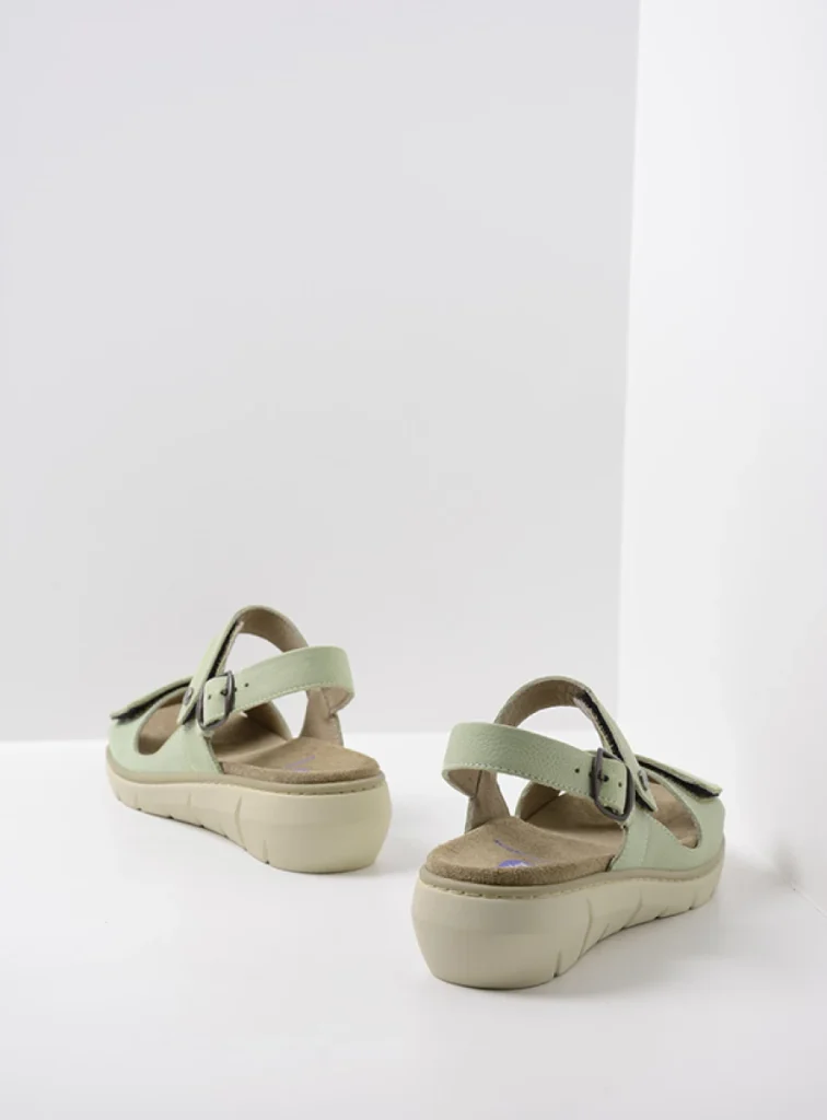 Wolky Sandals 0410411706 11706 light green nubuck