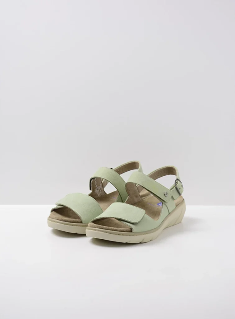 Wolky Sandals 0410411706 11706 light green nubuck