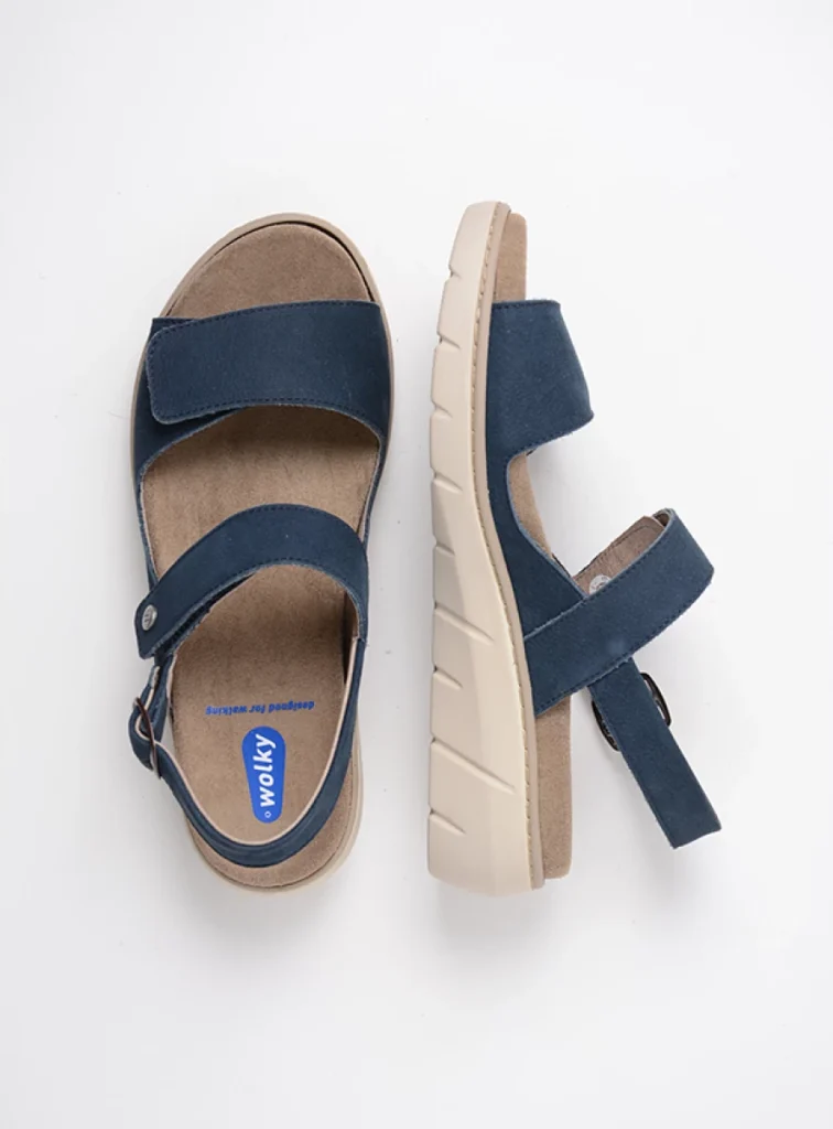 Wolky Sandals 0410411820 11820 denim nubuck