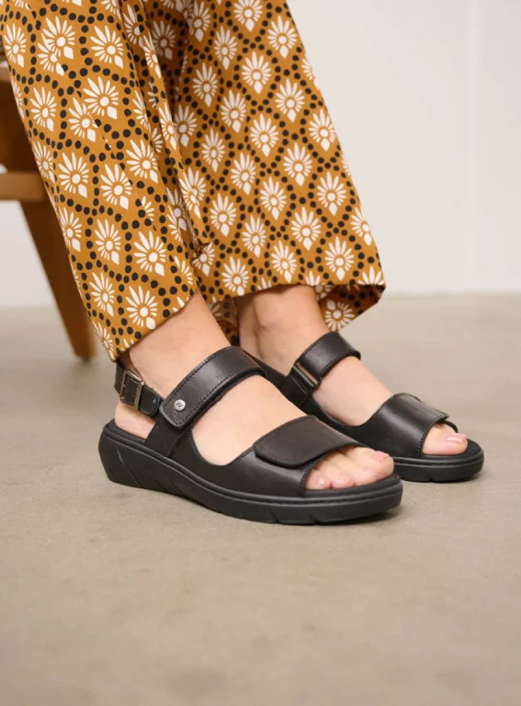 Wolky Sandals 0410450000 50000 black leather