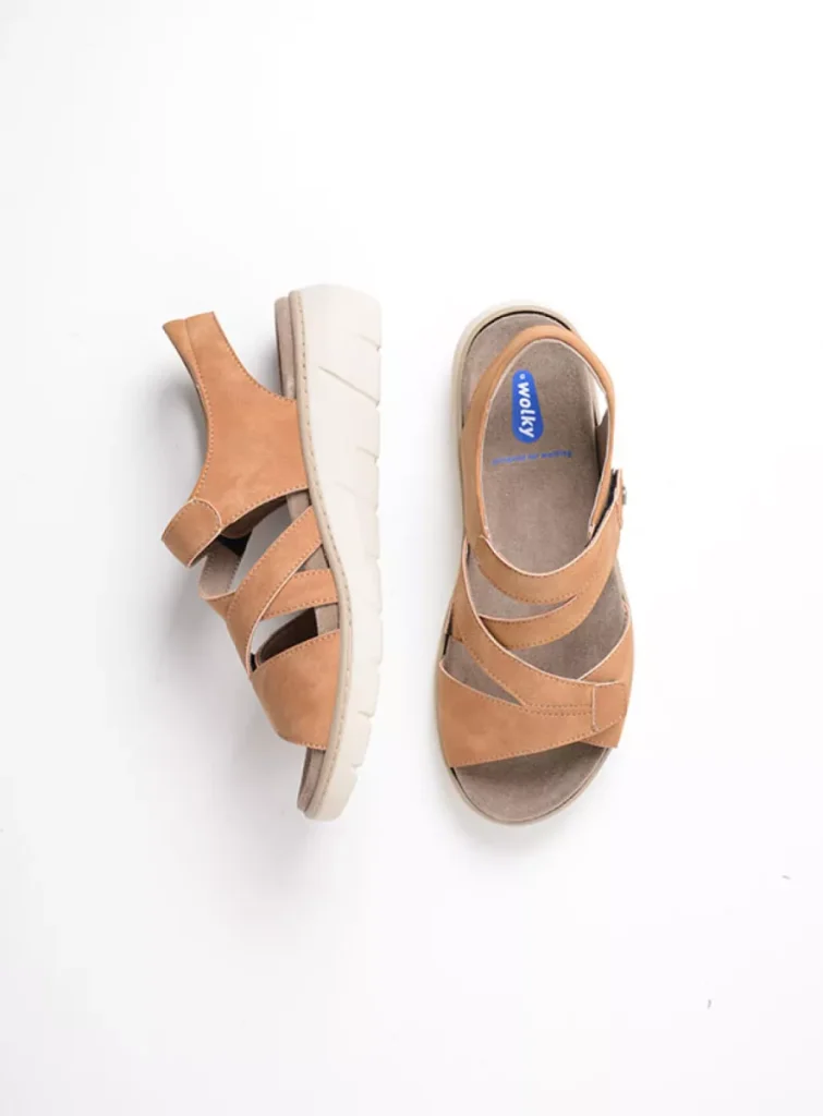 Wolky Sandals 0410605420 05420 tan biocare