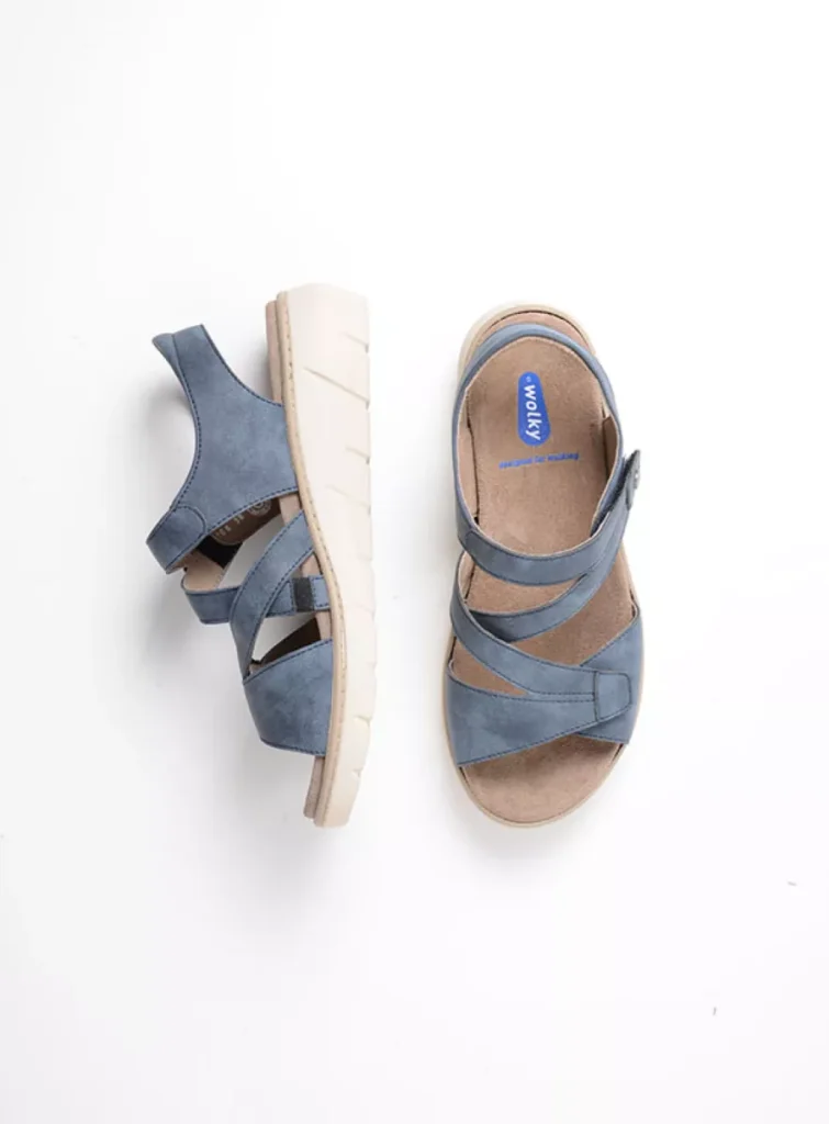 Wolky Sandals 0410605820 05820 denim biocare