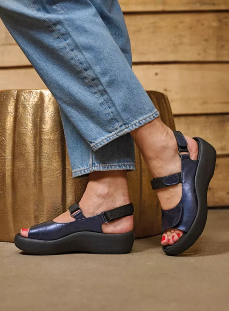 Wolky Sandals 0320410823 10823 navy nubuck