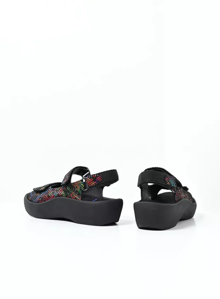 Wolky Sandals 0320472970 72970 black multi leather