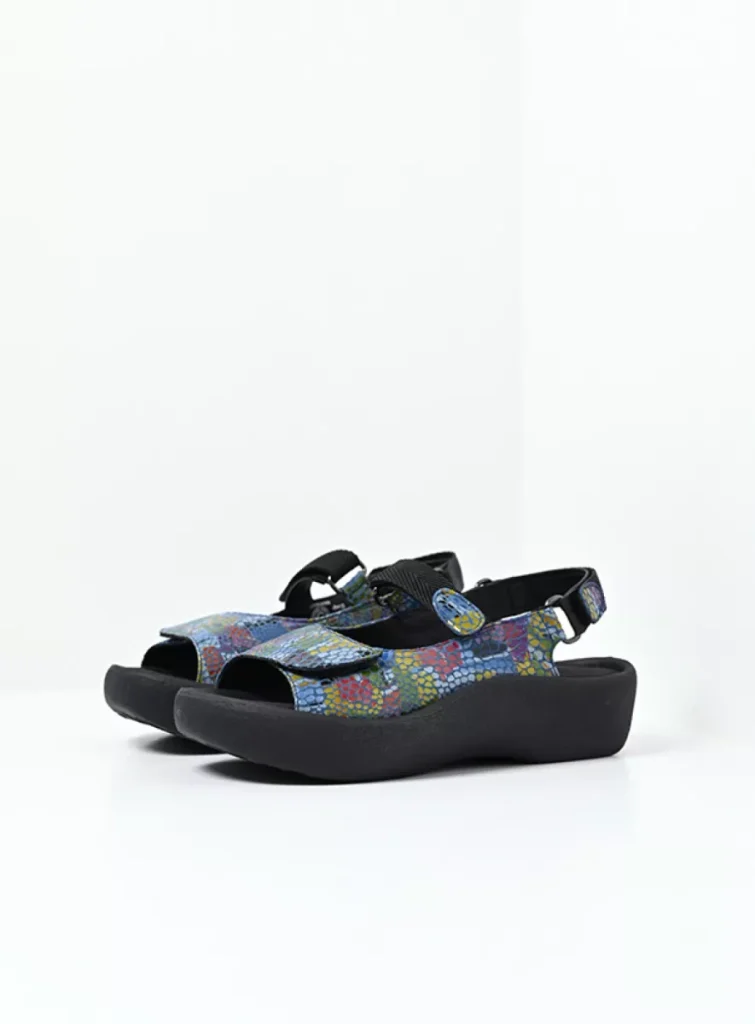 Wolky Sandals 0320488881 88881 jeans multi fantasy leather