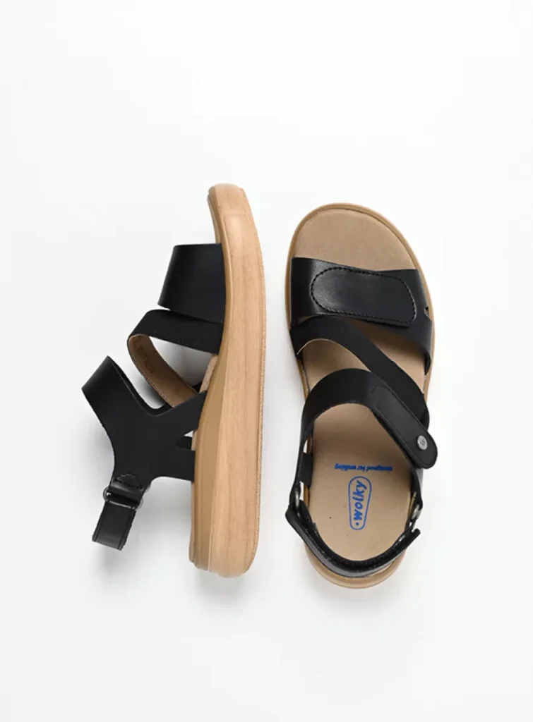 Wolky Open toe sandals 0193002000 02000 black biocare