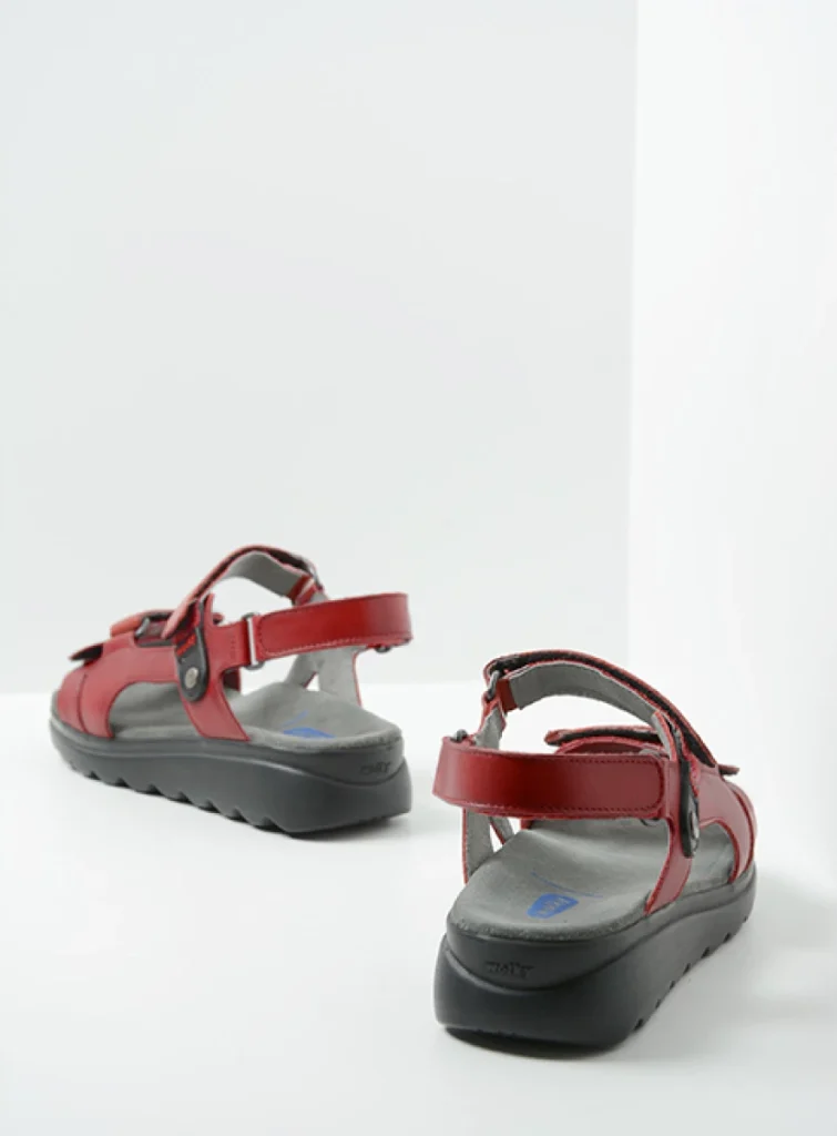 Wolky Sandals 01525 Mile 50500 red leather