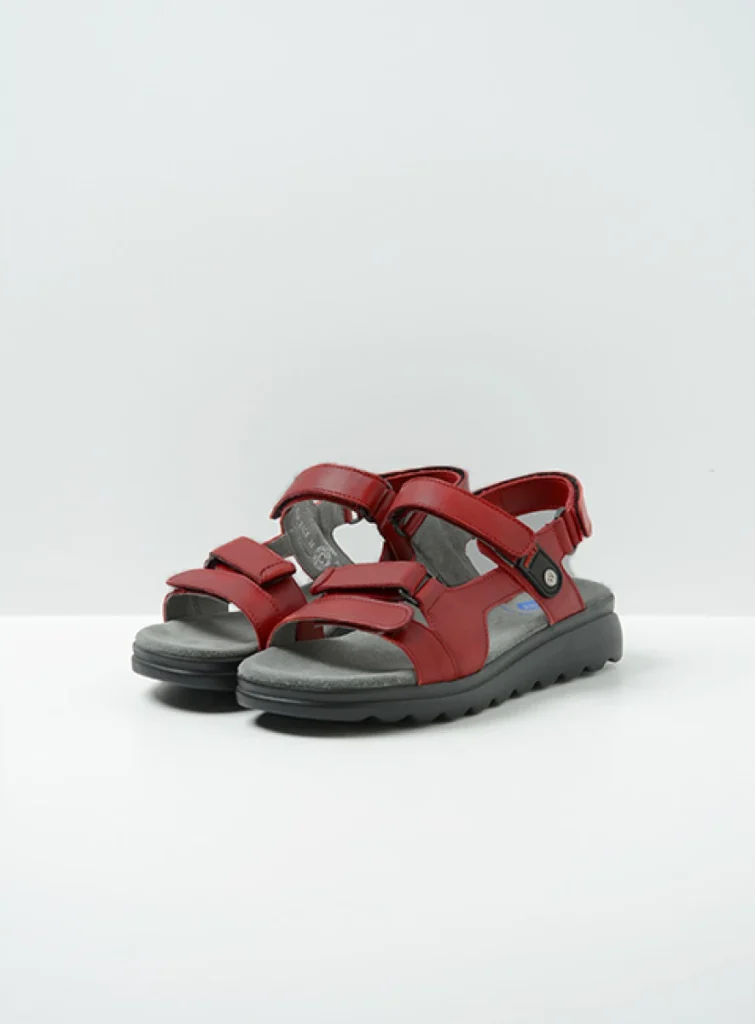 Wolky Sandals 01525 Mile 50500 red leather