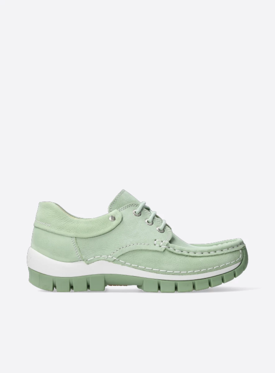 Wolky Comfort shoes 04701 Fly Summer 11706 mint green nubuck