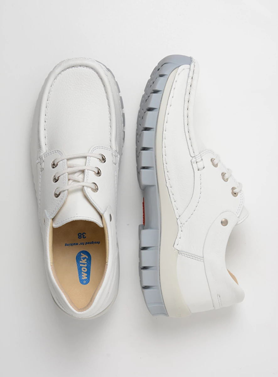 Wolky lace-up shoes 04701 Fly Summer 20180 white/light blue leather